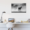 Picture of Cuadro canvas  | Caballos BN